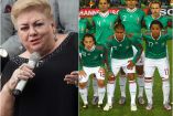 Paquita la del Barrio junto a jugadores de la Selección Mexicana.