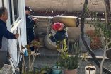 Flamazo en tanque de gas dentro de casa en Tlalnepantla.