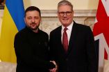 Reino Unido recibe a Zelenski con un abrazo tras enfrentamiento con Trump