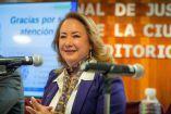 Yasmín Esquivel, ministra de la SCJN, en la conferencia Transformación del Poder Judicial, un espacio para la participación de la mujer