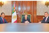 Durante videomensaje en Palacio Nacional, la presidenta Claudia Sheinbaum anunció que el nuevo secretario de Hacienda y Crédito Público será Edgar Amador Zamora, en sustitución de Rogelio Ramírez de la O, quien será ahora asesor internacional. Foto: Especial.
