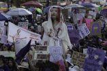 Manifestantes por 8M en CDMX 