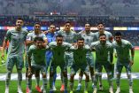 Jugadores de la Selección Mexicana durante partido del Tri en el Estadio Nemesio Diez.