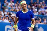 Rafael Nadal con un gesto de dolor.