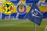 Escudos de América y Chivas en el Estadio Ciudad de los Deportes.