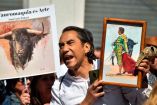 protestas contra la cancelación de corridas de toros