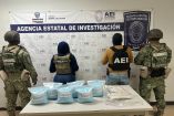Militares policías y seis bolsas de fentanilo confiscadas como evidencia