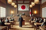 Sala del tribunal en Japón durante la audiencia oficial donde se dictó la disolución de la secta Moon, en una decisión histórica tras el asesinato de Shinzo Abe y el descubrimiento de vínculos con la organización religiosa.