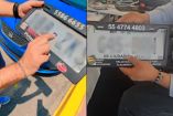 Para evitar una multa por usar portaplacas, es necesario saber cuáles no están permitidos. Foto: X @vicgonzalez69/ @deibeat22