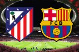 Escudos del Atlético de Madrid y Barcelona