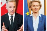 primer ministro de canadá, Mark Carney, y presidenta de la Comisión Europea, Ursula von der Leyen