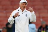 Carlo Ancelotti en el entrenamiento del Real Madrid.