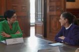 La presidenta Claudia Sheinbaum y Jane Fraser, presidenta del grupo financiero Citigroup