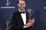 Rafael Nadal fue galardonado como ícono deportivo durante los premios Laureus.