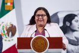 Citlalli Hernández, secretaria de de las Mujeres en Palacio Nacional