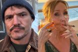 Pedro Pascal con gorra y J.K. Rowling fumando