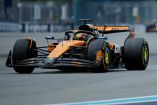 Monoplaza de Oscar Piastri liderando el GP de Miami.