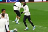 Ousmane Dembelé entrenando con PSG.