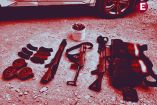 Armas aseguradas a célula de Los Chapitos