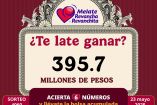Resultados del sorteo Melate del 23 de mayo de 2025