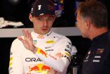 Max Verstappen dialogando con Christian Horner.