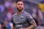 Sergio Ramos en un calentamiento de Monterrey.
