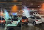 Centro comercial Miyana Polanco enfrenta inundación en su estacionamiento