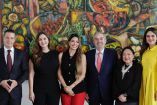 El canciller con las senadoras