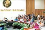 Sesión del Consejo General del INE.