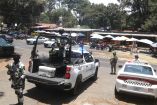 Elementos de la Guardia Nacional en calles de Huitzilac, Morelos