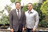 Samuel García, gobernador de NL, difundió una fotografía en la que aparece con Omar García Harfuch, secretario de Seguridad. Foto: Tomada de X @samuel_garcias