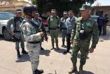Ricardo Trevilla Trejo, Omar García Harfuch y elementos del ejército, en Sinaloa.
