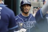 Wander Franco con los Rays de Tampa Bay.