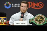'Canelo' en conferencia de prensa.