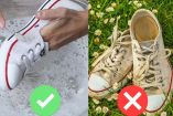 Truco rápido para lavar tenis blancos sin que queden amarillos