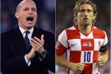 Massimiliano Allegri y Luka Modric.
