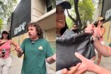 Manifestante ataca a Luisito Comunica y él la deja en ridículo por su Bimba & Lola