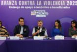 El programa Avanza contra la Violencia ofrece además acompañamiento profesional a través de psicólogas, abogadas y trabajadoras sociales. Foto: X @mauriciotabe