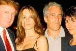 Donald, Melania Trum y Jeffrey Epstein