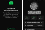 Captura de pantalla a la foto de perfil de WhatsApp