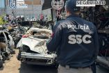 Operativos contra robo de autopartes.