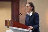 La presidenta Claudia Sheinbaum en la conferencia del 15 de julio del 2025