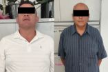 Elementos de la Policía Municipal detuvieron a Abraham “N”, de 49 años, y Víctor Manuel “N”, de 54. Foto: Especial