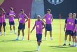 Entrenamiento del Barcelona