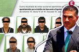 Omar García Harfuch y extorsionadores detenidos en Edomex