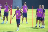 Entrenamiento del Barcelona.