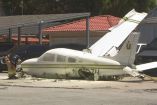 La avioneta se esctrelló tras haber despegado del aeropuerto. (Especial)