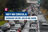 Hoy No Circula del 26 de julio del 2025.