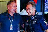Jos Verstappen junto a Christian Horner (Red Bull)