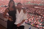 Lionel Messi junto a su esposa Antonela.